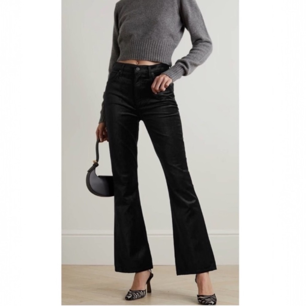Citizens of Humanity Lilah Flare Velvet Black High Rise Jeans New Size 28